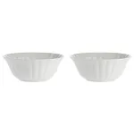 LA PORCELLANA BIANCA 2-osaline Ducale salatikausside komplekt - valge, 23 cm