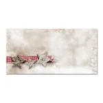 Sigel DU049 j&otilde;ulutimeline DIN long (DL, 110 x 220 mm), Winter Chalet, pruun/punane, 90 g/m&sup2;