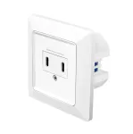 LogiLink seinakontakt 2 pordiga USB-C laadijaga, 25W PD