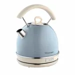 Ariete 2877 Veekeetja Vintage, 1,7L, juhtmeta, sinine, 1,7 L, 2000 W, helesinine, veetaseme indikaator, juhtmeta, filtreerimine