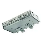Teleg&auml;rtner Cat.6A kommutatsioonipaneel (s&uuml;gav) DIN-liinile TS-adapteriga, 6x RJ45 pesa (J02021A0055)