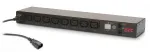 APC AP7920B juhitav 19-tolline kapi toitejaotur (PDU), 1U, 2300 VA, 10 A/230 V, 12 A/208 V, 8 x C13 pesa, C14 sisend, 1,98 m toitejuhe, Ethernet, must