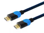 Savio GCL-02 HDMI-kaabel 1,8 m HDMI Type A (Standard) Must, Sinine