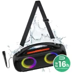 Kaasaskantav k&otilde;lar MEDIA-TECH MT3184 &mdash; Bluetooth 5.3, 60W RMS, IPX5, Li-Ion aku 16h, USB-C laadimine, MicroSD, TWS, mikrofon, kaugjuhtimispult