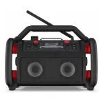 PerfectPro ROCKPRO RP2 ehitusplatsi raadio, DAB+/FM, 30 W, 4000 mAh aku, must/punane