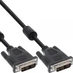 InLine DVI-I kaabel, 18+5 M/M, &uuml;he l&uuml;liga, 2 ferriits&uuml;damikku, 2 m