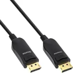 InLine DisplayPort 2.1 AOC kaabel, UHBR, must 15m