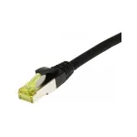 patch-kaabel RJ45, CAT6A 500 MHz, 1,5 m, must, S-STP(S/FTP), TPE/LSZH(Ultraflex), AWG26, Cat.7 toorkabliga, Synergy 21 (S217618)
