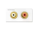 Pistikupesa 2 x RCA Kindermann 7456 000 510