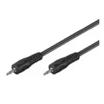 Wentronic Goobay 3,5 mm pistik&uuml;henduskaabel, must, 1,5 m - 3,5 mm pistik (2-kontaktiline, mono) > 3,5 mm pistik (2-kontaktiline, mono) (50460)