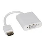 HDMI-VGA adapterkaabel, HDMI ST - VGA BU 0.15 m, 0.15 m, VGA D-Sub , HDMI t&uuml;&uuml;p A standard