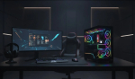Arvutikorpus MODECOM VOLCANO STELLAR PLUS MIDI MUST &mdash; mid-tower ATX, karastatud klaas, USB-C, toetab kuni 420 mm GPU