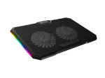 FURY GUNBAI G3 s&uuml;learvuti jahutuspadi 14.1&ndash;17.3 tollile, 2 ventilaatoriga, RGB-valgustus, 2&times; USB