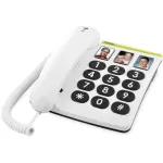 Doro PhoneEasy 331ph juhtmega telefon, valge