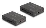 KVM pikendaja DELOCK 65957 &mdash; HDMI ja USB saatja ja vastuv&otilde;tja, juhtmega, kuni 70 m, 18 Gbit/s, 600 MHz, must