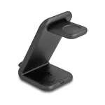 DELOCK 66941 juhtmevaba laadija 3-&uuml;hes nutitelefonile, nutikellale, k&otilde;rvaklappidele USB USB-C 15W siseruumidesse Must