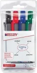 Marker Edding retract 12 4 tk Bullet tip Must Blue roheline Red