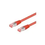 Wentronic Goobay CAT 6a paigalduskaabel, S/FTP (PiMF), punane, 3 m &ndash; LSZH halogeenivaba, vask (93786)