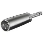 Wentronic Goobay XLR-adapter - XLR-pistik (3-kontaktiline) > 6,35 mm pistik (4-kontaktiline, stereo) (27515)