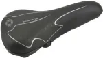 Jalgrattasadul FISCHER Trekking 85652 elastomeervedrustusega, must/valge