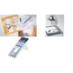 Marker Staedtler Lumocolor correctable M 4 tk Must Blue roheline Red
