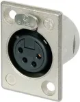 Neutrik NTR-NC4FP1 - -30 - 80 &deg;C - Must - H&otilde;bedane - UL 94 HB - IEC 61076-2-103 - IP 40 - IEC 68-2-20 (NC4FP1)