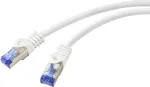 Renkforce RF-6830456 RJ45 v&otilde;rgukaabel, &uuml;henduskaabel CAT 6a S/FTP 5.00 m Valge 1 tk (RF-6830456)