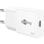 USB-C PD GaN kiirlaadija &otilde;huke (30 W) (valge)