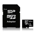 MicroSDXC m&auml;lukaart Silicon Power Elite 256 GB UHS-I Class 10 U1 85 MB/s koos SD-adapteriga