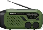 Kaasaskantav FM/AM-raadio SENCOR SRD1000SCLGR, Bluetooth, p&auml;ikese-/v&auml;nt-/USB-C-laadimine, 2000 mAh aku, IPX4, LED-tuled