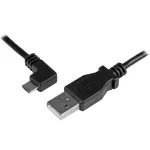 StarTech.com Micro-USB laadimis- ja s&uuml;nkroonimiskaabel M/M - Vasakpoolse nurgaga Micro-USB - 30/24 AWG - 1 m (3 jalga)