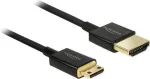 HDMI-kaabel DeLOCK 85118 0,25 m HDMI t&uuml;&uuml;p A t&uuml;&uuml;p C Must