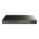 Cudy GS1018PS2 16-Port Gigabit PoE+ Switch with 2 Uplink Ports and 2 SFP Slots 200W