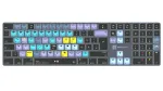 Logickeyboard DaVinci Resolve Classic Titan DE (Mac) - Saksa paigutus, juhtmega USB, taustvalgustusega redigeerimisklaviatuur