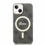 Guess GUHMP15SH4STW iPhone 15 / 14 / 13 6,1 inch Pruun Hardcase IML 4G MagSafe