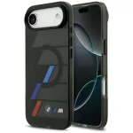 BMW M IML Metal Buttons Tricolor Lines MagSafe &uuml;mbris Apple iPhone Airile, must