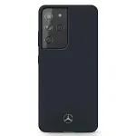 Mercedes-Benz Silicone Line Hard Case Samsung Galaxy S21 Ultra (SM-G998) jaoks - Sinine
