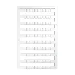 Weidm&uuml;ller DEK 5/5 PLUS MC NE WS Terminal Block Marker, Polyamide, White, 1000 Pieces, V-2