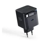 RealPower GaN Laadija 65W Must 2x USB-C PD, Kompaktne ja V&otilde;imas