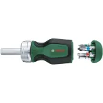 Bosch 1600A032UY P&ouml;&ouml;rdv&otilde;tmega kruvikeeraja 12 otsikuga (25 mm) S2 teras, 1/4 inch kuuskant, ergonoomiline k&auml;epide