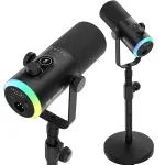 Mozos GM-ONE USB XLR RGB LED Microphone Black