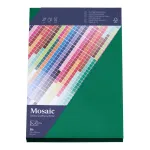 Artoz Papier Mosaic &uuml;mbrikud DIN B6 ilma aknata, kuuseroheline, m&auml;rgliimiga, 20 tk