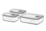 MEPAL EasyClip toidu s&auml;ilitusn&otilde;ude komplekt, Nordic Green, 3 t&uuml;kki (2x 0,7 L, 1x 1,5 L)