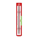 ARISTO Kolmnurkjoonlaud D-profiiliga Valge 30 cm (AR23703EB)