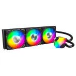 AIO Water Cooling Montech Hyper Flow ARGB 360 mm Must &mdash; 360 mm radiaator, ARGB, suletud kontuuriga protsessorijahuti