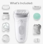 Braun Silk-&eacute;pil 7 7-081 epilaator 40 pintsettidega Valge