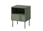&Ouml;&ouml;kapikomplekt cama meble TRESSE 44&times;40&times;53 cm mattroheline, 1 sahtel, komplektis 2 tk