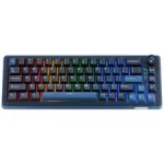 Ducky OK-M 65 m&auml;nguklaviatuur, 65%, Hot-Swappable, RGB, ANSI - KTT Wine Red l&uuml;litid