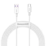 Baseus Superior Series USB-A to USB-C kaabel, 66W kiirlaadimine, 2m, valge