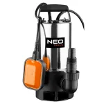 NEO TOOLS Submersible Waste Water Pump 900W, 13000 L/h, 8m Head, Stainless Steel
